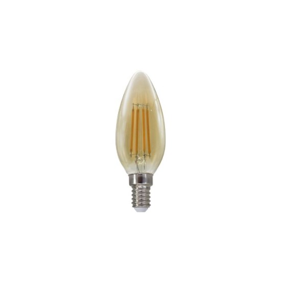 Λάμπα Led νήματος Dimmable Κεχριμπάρι E14 - Κεράκι 5W 2700K - FLAM5WWDIM΅ΑΜ - Diolamp