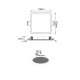 Flexi White LED Slimpanel Square 15W 4000K 1330Lm 230V Φ50-150 120° - FLEXI1540SW - aca