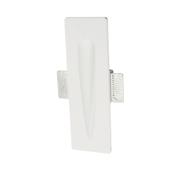 Trimless square Spot light 1 x MR11 max 35W Gypsum / Natural 320x100x51mm MACY - acadecor
