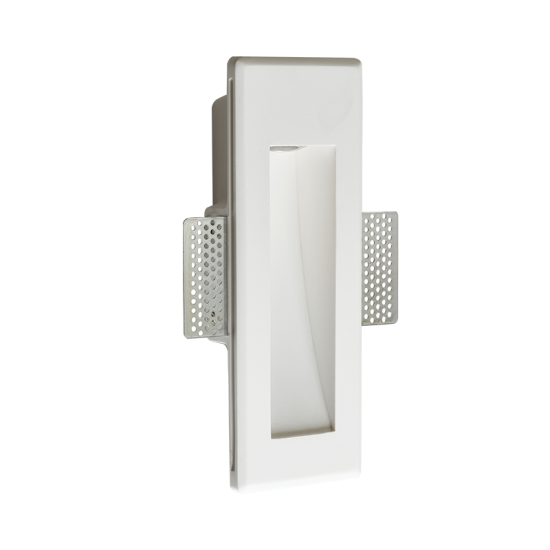 Trimless square Spot light 1 x MR11 max 35W Gypsum / Natural 245x88x55mm MYLA - acadecor