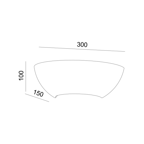 Φωτιστικό επίτοιχο 1 x E27 40W Γύψος / Φυσικό 30x15x10,2CM HERLO - acadecor