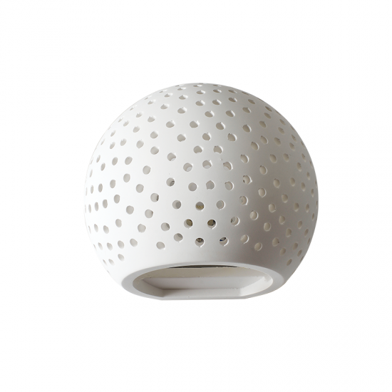 Φωτιστικό επίτοιχο 1 x G9 40W Γύψος / Φυσικό Φ15x13x12,8CM  IBON - acadecor