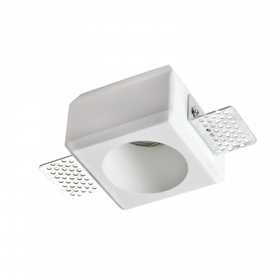 Φωτιστικό τετράγωνο spot trimless 1 x GU10 max 35W / Φυσικό 80x80x52mm JOSIE - acadecor