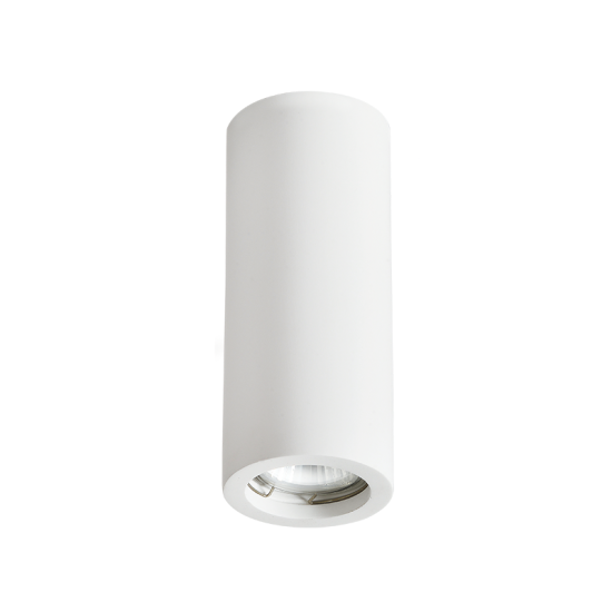Ceilling light cylindrical 1 x GU10 35W Gypsum / Natural Φ70x170 RUTH - acadecor