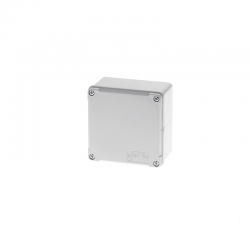 Κουτί τετράγωνο ABS στεγανο επίτοιχο γκρί IP65 100x100x60mm - GR17004 - aca elec