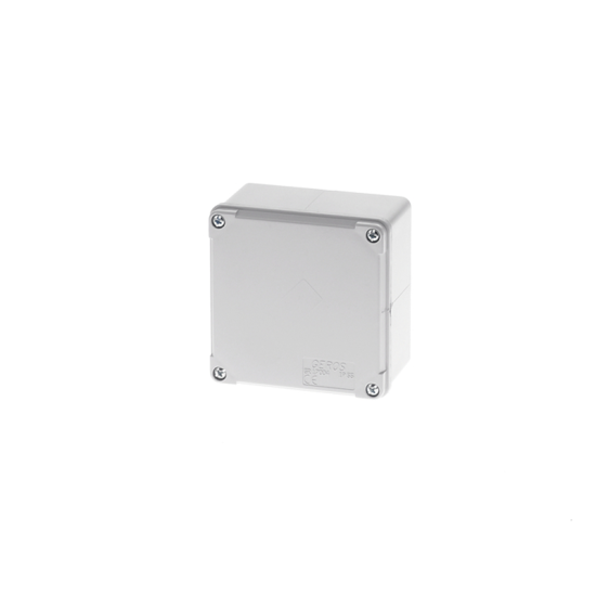 Κουτί τετράγωνο ABS στεγανο επίτοιχο γκρί IP65 100x100x60mm - GR17004 - aca elec