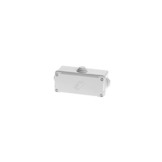 Wall mounted ABS cable junction Box square grey IP54 4 Glands 55x130x60mm - GR17052 - aca elec