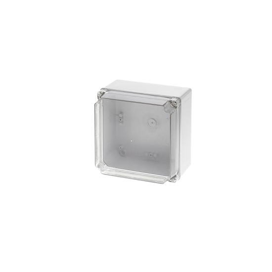 Κουτί τετράγωνο ABS στεγανο επίτοιχο γκρί με διάφανο κάλυμμα IP65 170x170x120mm - GR17213 - aca elec
