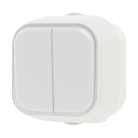Διακόπτης K-R εξωτερικός λευκό - IP54 - H2-B210M - GEYER