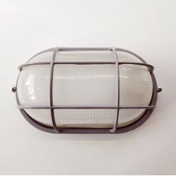 Απλίκα τύπου χελώνα E27 60W - Γκρί - HI5021G - aca