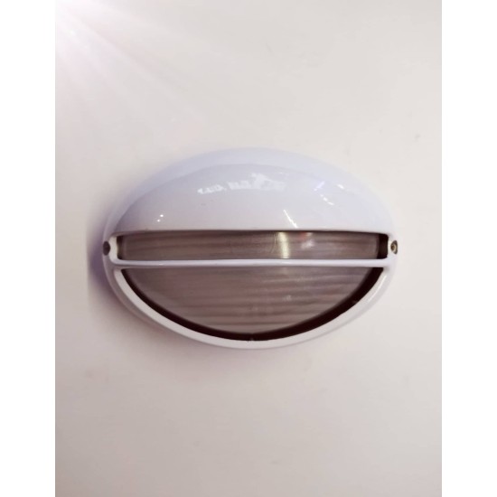 Απλίκα τύπου χελώνα με κάλυπτρο E27 60W - Λευκό - aca