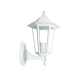 Hexagon aluminium lanterns E27 White Aliminium+Glass 216x305mm - aca
