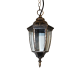 Hexagon aluminium lanterns Pendant E27 White Aliminium+Glass 140x953mm - aca