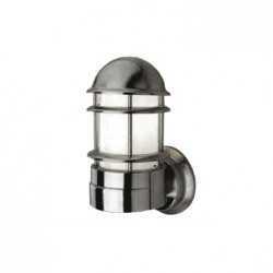 Φωτιστικό επίτοιχο κήπου 1xE27 max Ανοξείδωτο ατσάλι + Πλαστικό Φ160mmx350mm LOOP V - aca