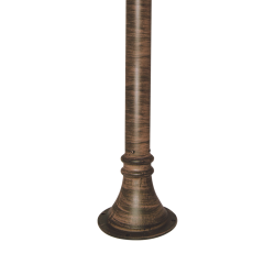 Κολωνάκι αλουμινίου για μπάλες & Φανάρια Φ60mm Σκουριά  1000mm - aca  