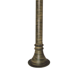 Κολωνάκι αλουμινίου για μπάλες & Φανάρια Φ60mm Χρυσό-Μάυρο  500mm - aca  