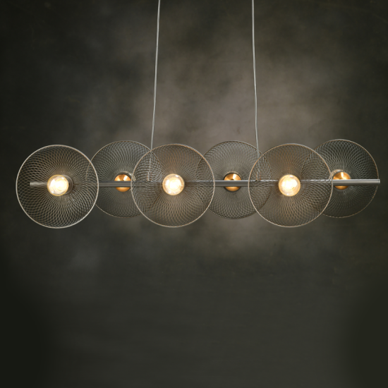 Φωτιστικό κρεμαστό 4 x E27 40W Μέταλλο + PVC Μάυρο καλώδιο / Μάυρο μάτ + Σατινέ ορείχαλκο 103Χ35ΧΗ119CM  KOBE - acadecor