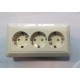 Souko socket 3S Cream - 16A-250V - HS-1093 - ELKO