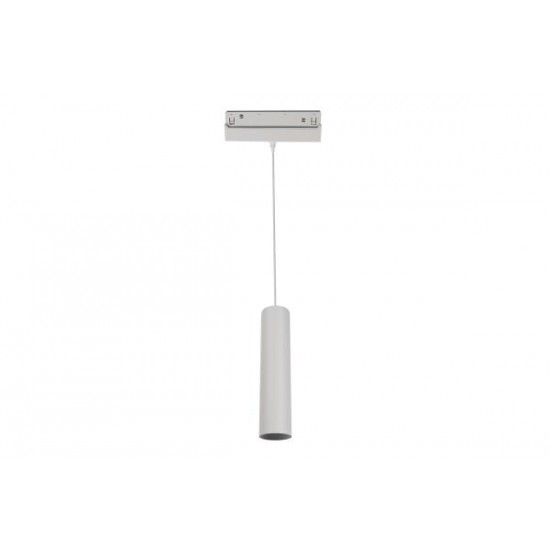 Φωτιστικό μαγνητικό κρεμαστό λευκό μάτ 9W 48V DC 3000κ / 4000k 950lm 36° OSRAM RA90 Φ50x220mm - HUBEP930W - aca