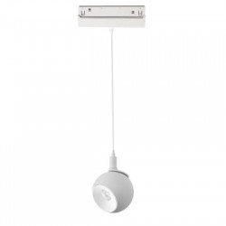 Φωτιστικό μαγνητικό κρεμαστό λευκό μάτ 12W 48V DC 3000κ / 4000k 1000lm 36° OSRAM RA90 Φ100x135mm - IONAP1230W - aca