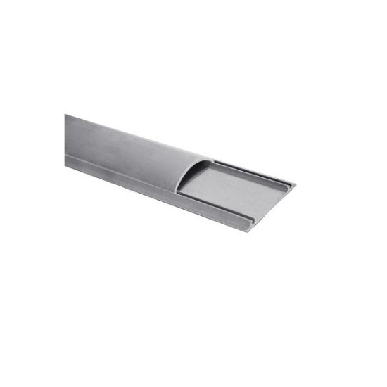 Στρογγυλό κανάλι δαπέδου 70x20mm γκρί 2m - acaelec