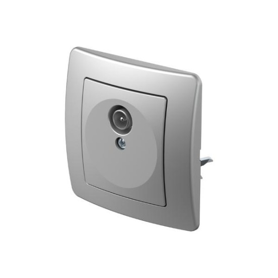 Πρίζα TV-R Απλή 0dB PW Λευκό / TEM EKONOMIK