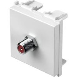 Πρίζα SAT απλή λευκό 0dB 2M PW - TEM MODUL