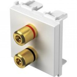 Πρίζα ηχείου λευκό Hi-Fi 2M PW - TEM MODUL