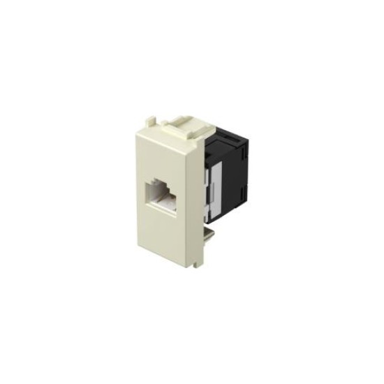 Πρίζα KS CAT6 RJ45 8/8 λευκό 1M PW - TEM MODUL