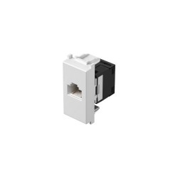 Πρίζα KS CAT6 RJ45 8/8 λευκό 1M PW - TEM MODUL