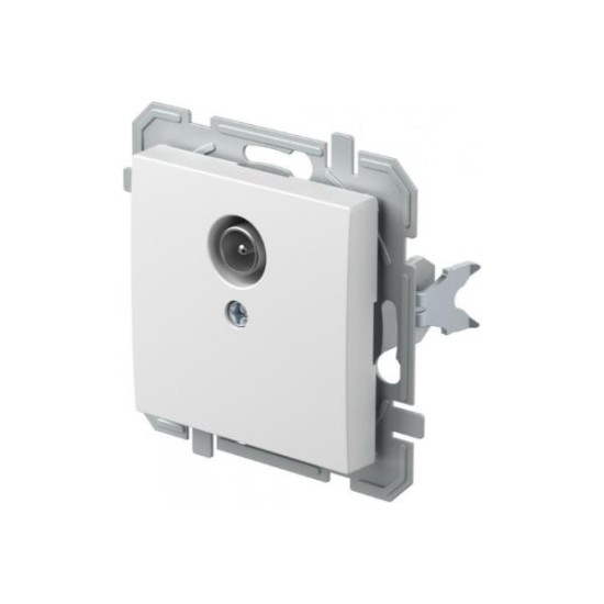 Πρίζα TV Απλή 0dB PW Λευκό XO LOGIQ TEM