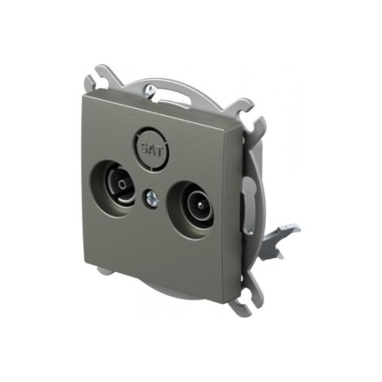 Πρίζα TV-R Τερματισμού 1dB PW Λευκό XO LOGIQ TEM