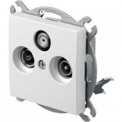 Πρίζα SAT-TV τερματισμού 3dB PW Λευκό XO LOGIQ TEM 