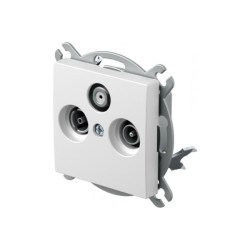 Πρίζα SAT-TV τερματισμού 3dB PW Λευκό XO LOGIQ TEM 