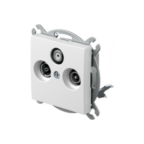 Πρίζα SAT-TV τερματισμού 3dB PW Λευκό XO LOGIQ TEM 