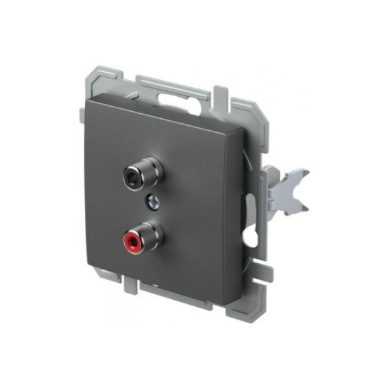 Πρίζα Audio 2xRCA PW Λευκό XO LOGIQ TEM