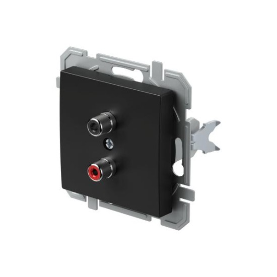 Πρίζα Audio 2xRCA PW Λευκό XO LOGIQ TEM