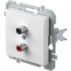 Πρίζα Audio 2xRCA PW Λευκό XO LOGIQ TEM