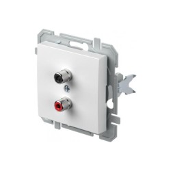 Πρίζα Audio 2xRCA PW Λευκό XO LOGIQ TEM