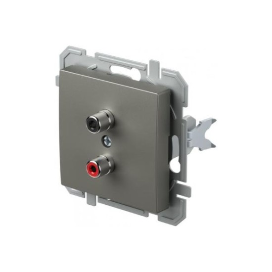 Πρίζα Audio 2xRCA PW Λευκό XO LOGIQ TEM