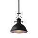 Pendant light 1 x E27 60W Metal + Glass + PVC cable / Mat black + Sandblast Φ32ΧΗ150CM CRONUS - acadecor