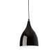 Pendant light 1 x E27 60W Metal + PVC cable / Black Φ17ΧΗ23cm ROXANNE - acadecor