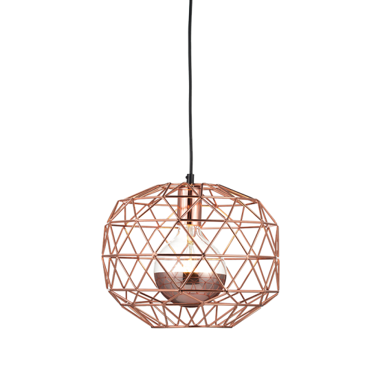 Κρεμαστό 1 x E27 60W Μέταλλο + PVC μάυρο καλώδιο /  Μάυρο μάτ Φ30ΧΗ130CM ALLADIN - acadecor