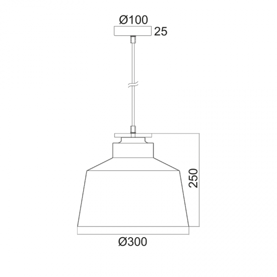 Κρεμαστό 1 x E27 60W Μέταλλο + Ξύλο + PVC μάυρο καλώδιο  / Μάυρο μάτ + Φυσικό + Λευκό  Φ30ΧΗ120CM  AENEAS - acadecor