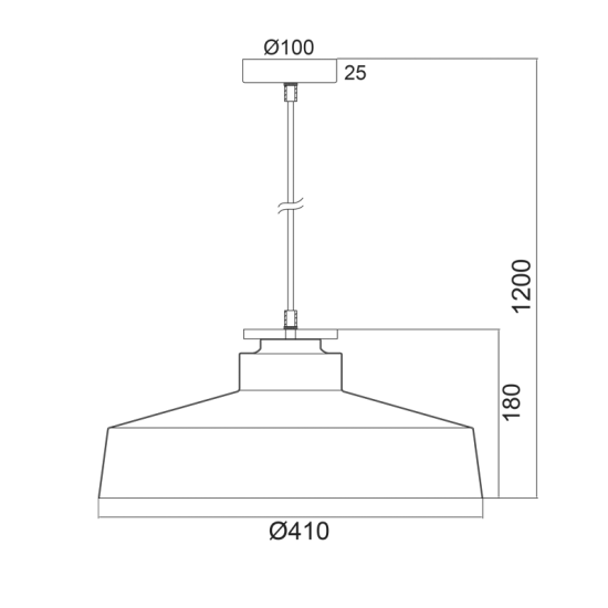 Κρεμαστό 1 x E27 60W Μέταλλο + Ξύλο + PVC μάυρο καλώδιο  / Μάυρο μάτ + Φυσικό + Λευκό Φ41ΧΗ120CM  AENEAS - acadecor