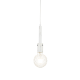 Pendant light 1 x E27 60W Metal + Fabric cable / White marble shade + White Φ5CM PRIMO - acadecor