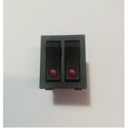 Μικροδιακόπτης συσκευών φωτιζόμενος .0-1 Διπλός - KSD-212N / KCD6-212N