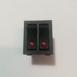 Μικροδιακόπτης συσκευών φωτιζόμενος .0-1 Διπλός - KSD-212N / KCD6-212N