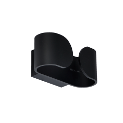 Φωτιστικό επίτοιχο Up / Down LED 6W 3000K 560Lm Μέταλλο / Μάυρο μάτ 16Χ7Χ9CM NEPHELE - acadecor 