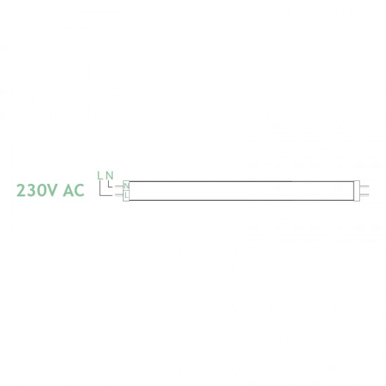 Λάμπα Led T8 G13 18W 4000K 26x1200mm γυάλινη 320μοίρες 18T8NWI - Diolamp